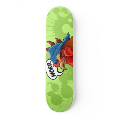 Rooster Skateboard by extrapoint