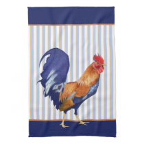 Rooster stripes Kitchen Towel kitchen towels