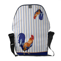 Rooster stripes Messenger Bag