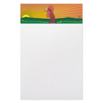 Rooster SunRise stationery