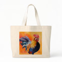 Rooster Tote bags