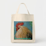 Rooster tote bag with drunkencows.com