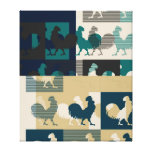 ROOSTER VINTAGE Wrapped Canvas Canvas Prints