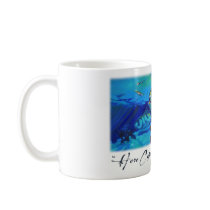 Roosterfish, Saltwater Fish art, Tropical colors mugs by savlen Roosterfish, Saltwater Fish art, Tropical colors mugs