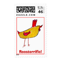 Roosterrific! postage