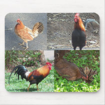 Roosters and Hens Mousepad