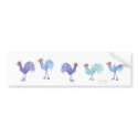 Roosters Bumper Sticker bumper stickers