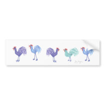 Roosters Bumper Sticker bumper stickers by ginyhogan Roosters Bumper Sticker bumper stickers