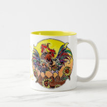 ROOSTERS by SHARON SHARPE mugs