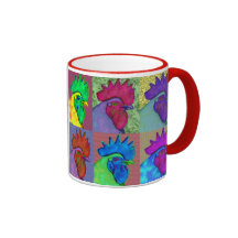 Roosters Gone Wild! Coffee Mugs