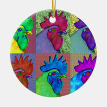 Roosters Gone Wild! Ornaments
