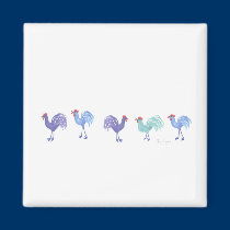 Roosters Magnet magnets