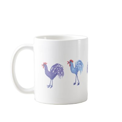 Roosters Mugs & Drinkware by ginyhogan