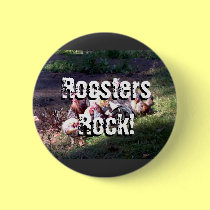 Roosters Rock! buttons