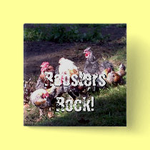 Roosters Rock! buttons