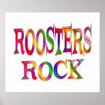 Roosters Rock Print