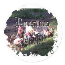 Roosters Rock! stickers by eelkat Roosters Rock! stickers