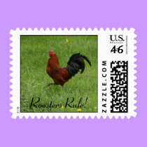 Roosters Rule! - postage stamps stamps