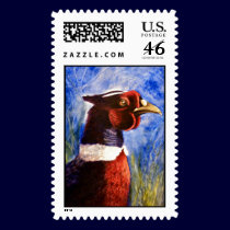 Roostin Pheasant, Postage Stamp