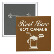 Root Beer Not Canals Pin