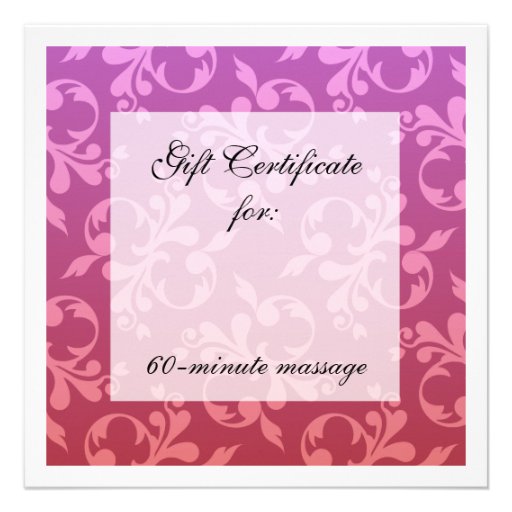Root & Crown Chakra Scrolls Gift Certificate Personalized Announcement