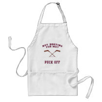 Root For Me Or Puck Off Hockey Aprons