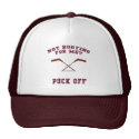 Root For Me Or Puck Off Hockey Mesh Hat