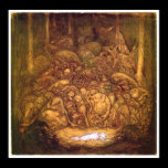 Root trolls By John Bauer Poster