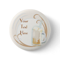 Rootbeer Float Button by Customizables Rootbeer Float Button