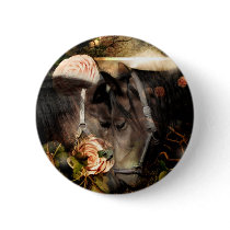 Rooted in God's Love (Horse Button)