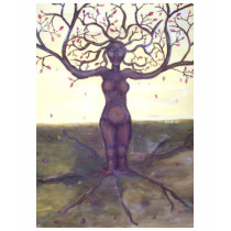 "Rooted" Tree Goddess Art t-shirts
