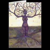 Rooted Tree Goddess Fine Art Card
