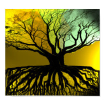 Roots Blue and Green posters by samack Roots Blue and Green posters