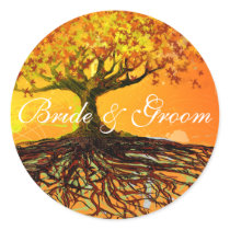 Roots of Love Round Sticker