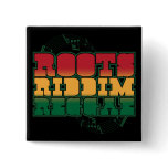 Roots Riddim Reggae Button