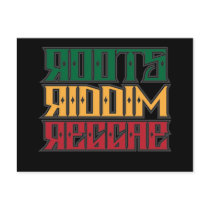 Roots Riddim Reggae Postcard