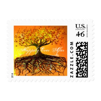 Roots Tree of Love Wedding Supplies stamp