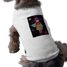 Ropa del mascota de la bruja de Halloween Camiseta De Mascota
