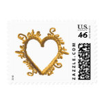 Rope "Save the Date" Heart Postage Stamp