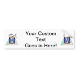 Rope Tension Drum Graphic image design Bumper Sticker