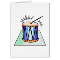 Rope Tension Drum Graphic image design Greeting Card