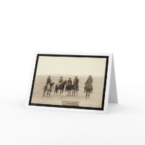 Roping a Gray Wolf in Wyoming 1887 cards
