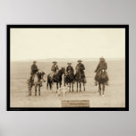 Roping a Gray Wolf in Wyoming 1887 posters