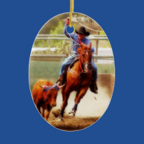 Roping Cowboy ornaments