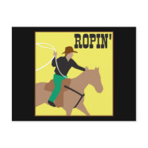 Roping Cowboy Post Card