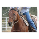 Roping Horse - Blank Greeting Card