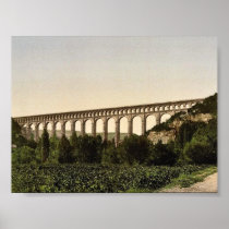 Roquefavour Aqueduct, Marseilles Canal, Orange, Pr Poster