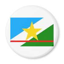 Roraima, Brazil Flag Fridge Magnet