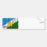 Roraima, Brazil Waving Flag Bumper Stickers