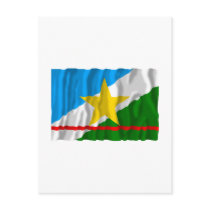 Roraima, Brazil Waving Flag postcards